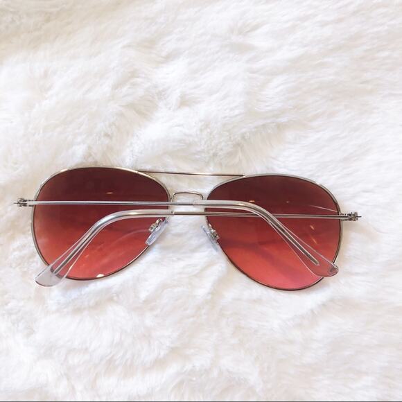 Rosalia Dark Pink Full Rim Aviator Sunglasses - Picture 10 of 10